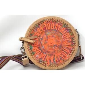 CONSUELA MTRA Circle Colorful Jelly Statement Crossbody Boho Handbag Purse